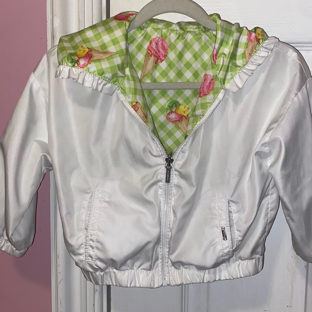 Ice cream reversible “rain” jacket